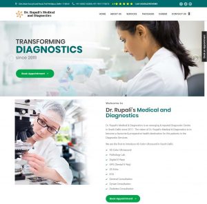 Website Designing of Dr Rupali's MEdical and Diagnostics by Crisp Multimedia Solutions Pvt. Ltd.